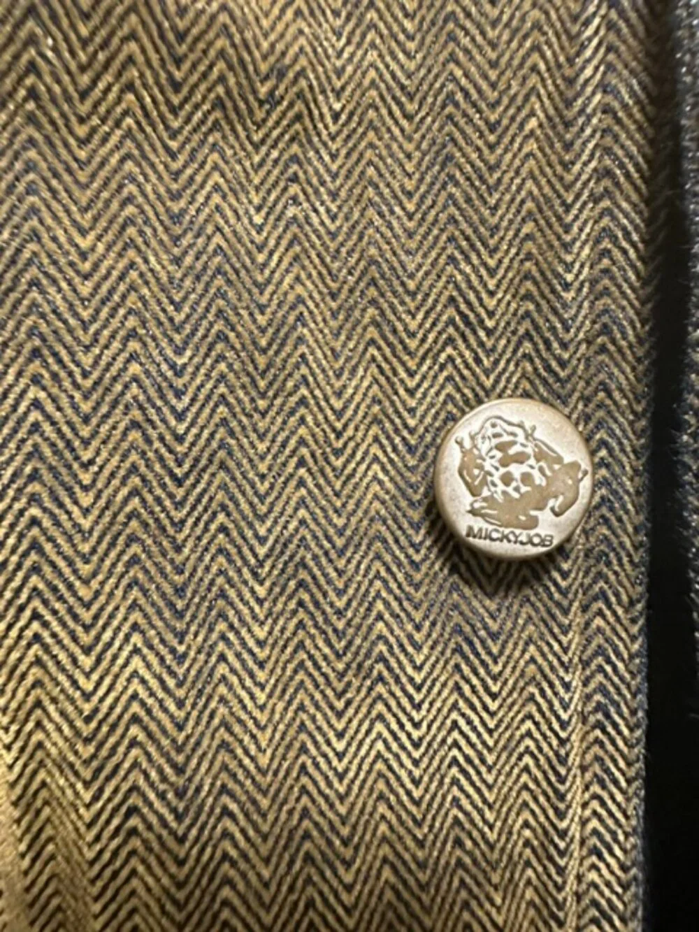 MICKY JOB DENIMOLOGY OLIVE HERRINGBONE BLAZER